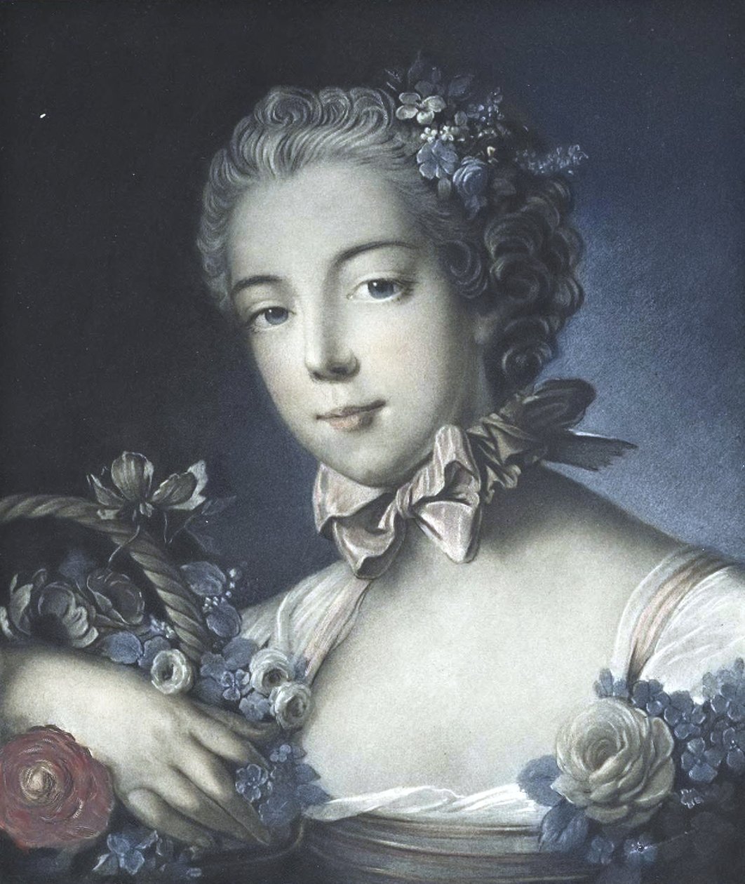 Retrato, de, mulher jovem de François Boucher