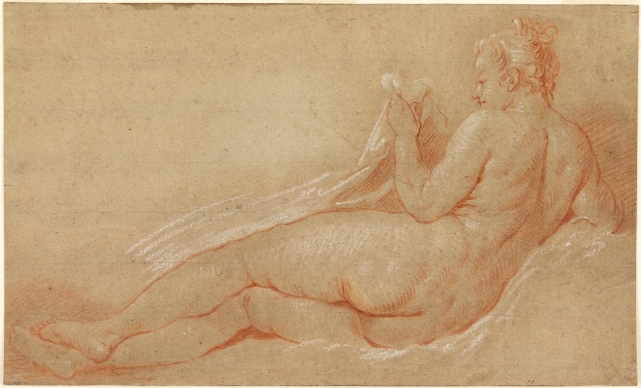 Estudo para Reclining Nude de François Boucher