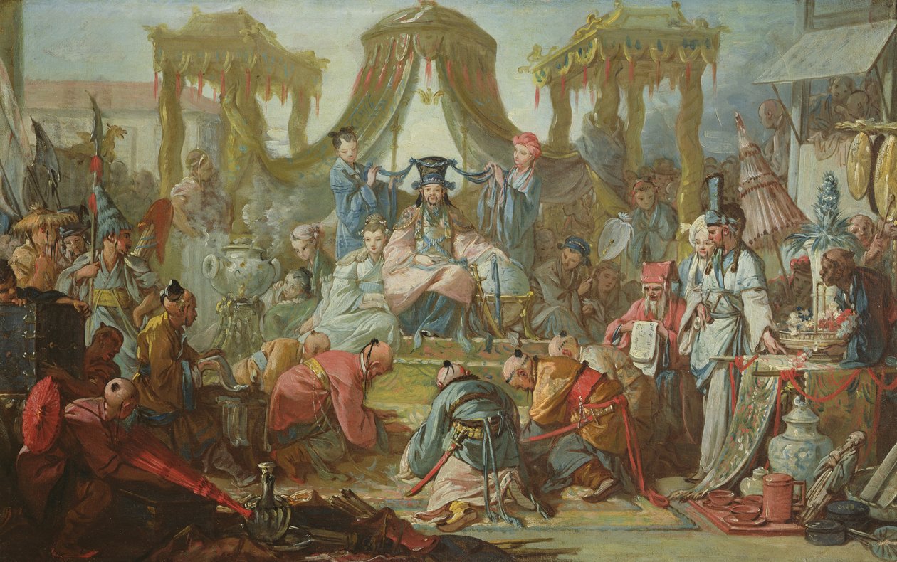 O casamento chinês, ou uma audiência com o imperador da China, c.1742 de François Boucher