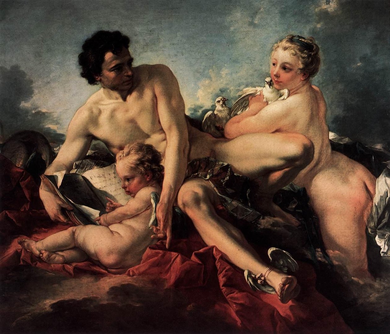 A educação do cupido de François Boucher