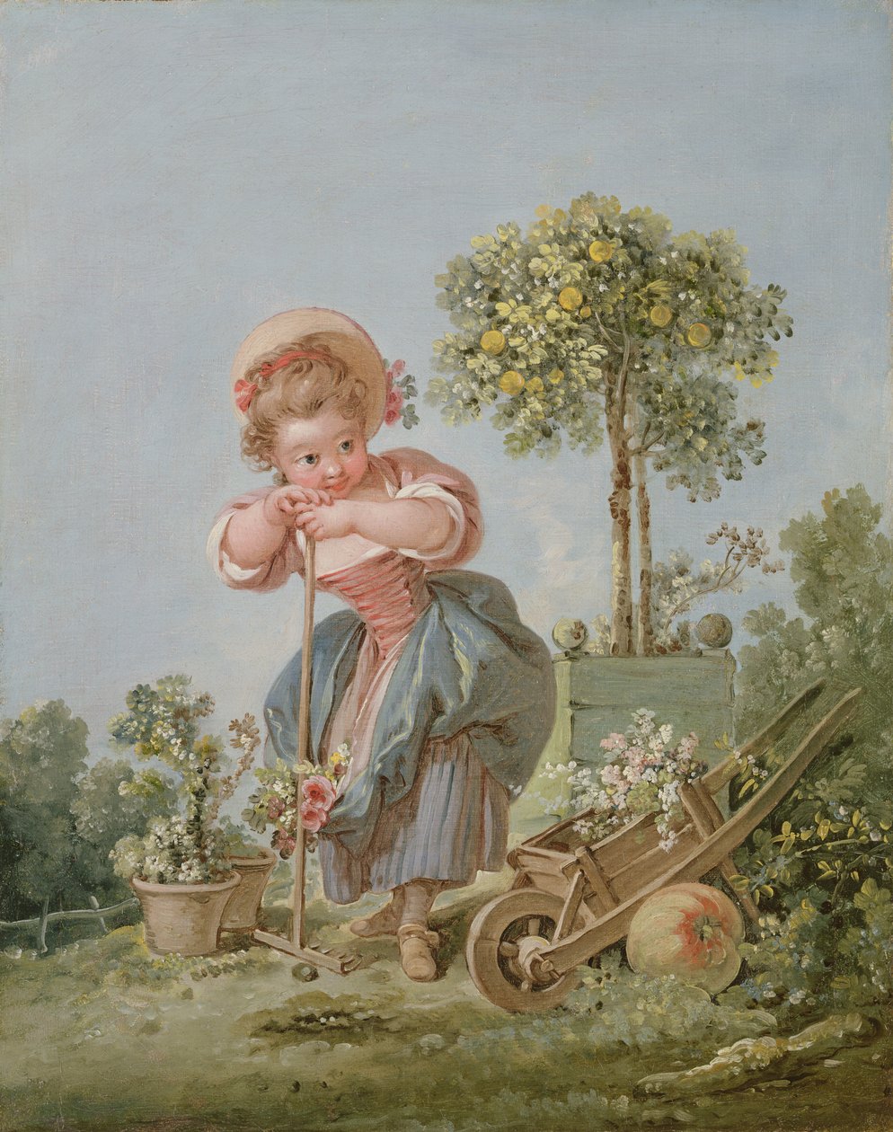 O jardineiro pequeno, c.1754 (par de 90663) de François Boucher