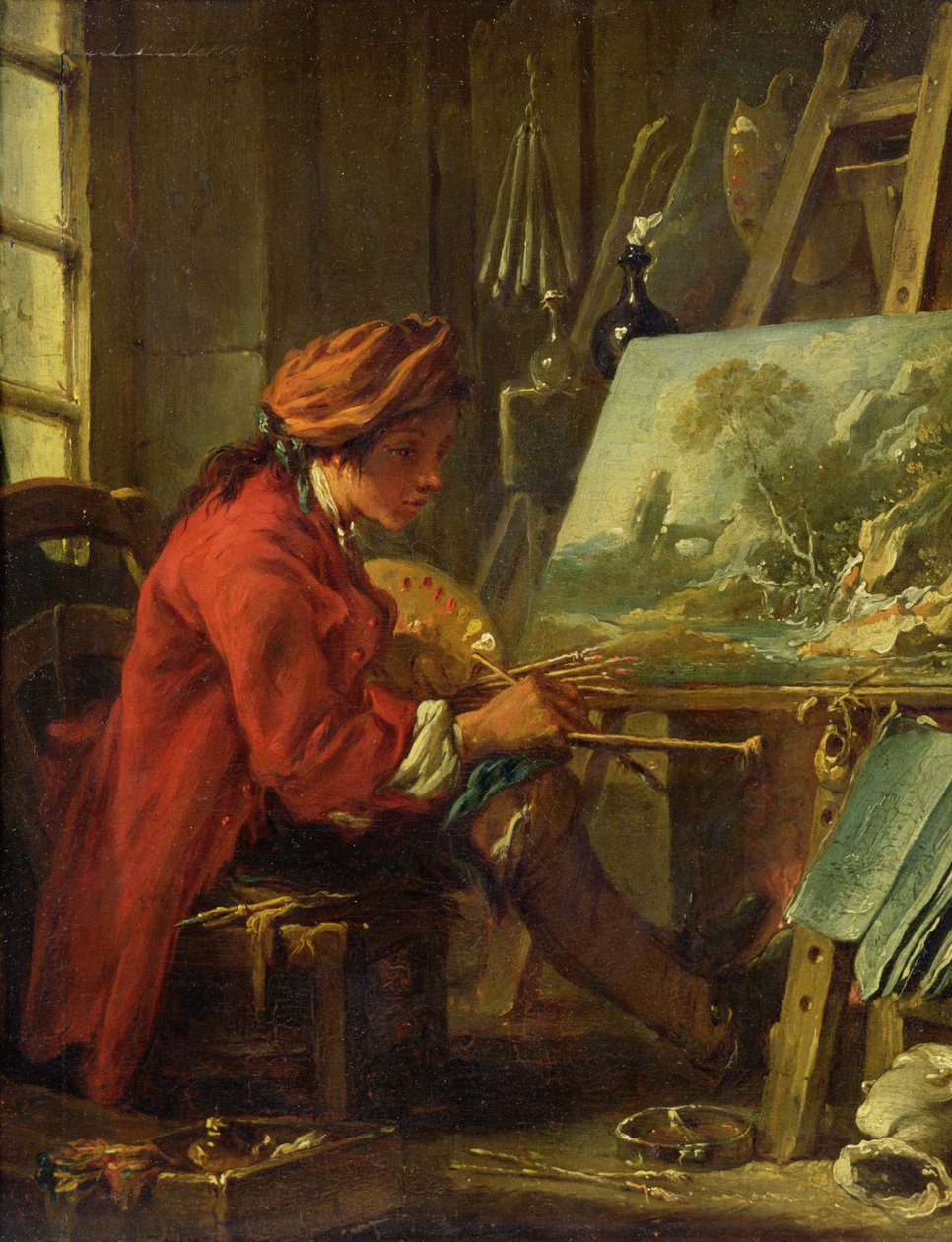 O pintor em seu estúdio de François Boucher