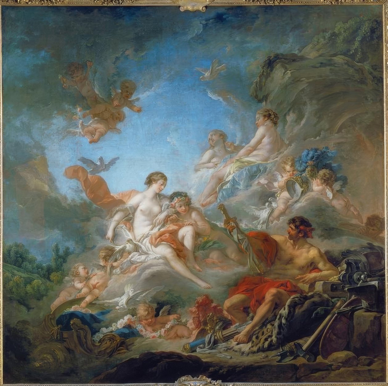 Vênus na forja do vulcão de François Boucher