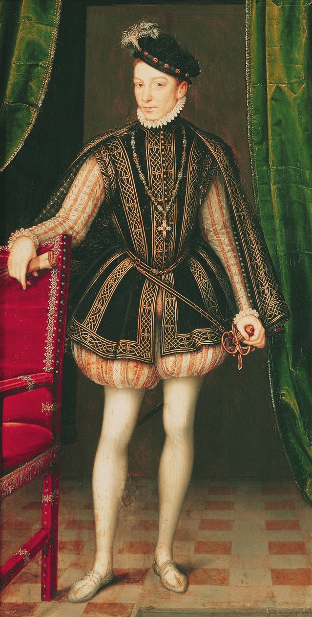 Retrato de Carlos IX, 1560 de François Clouet