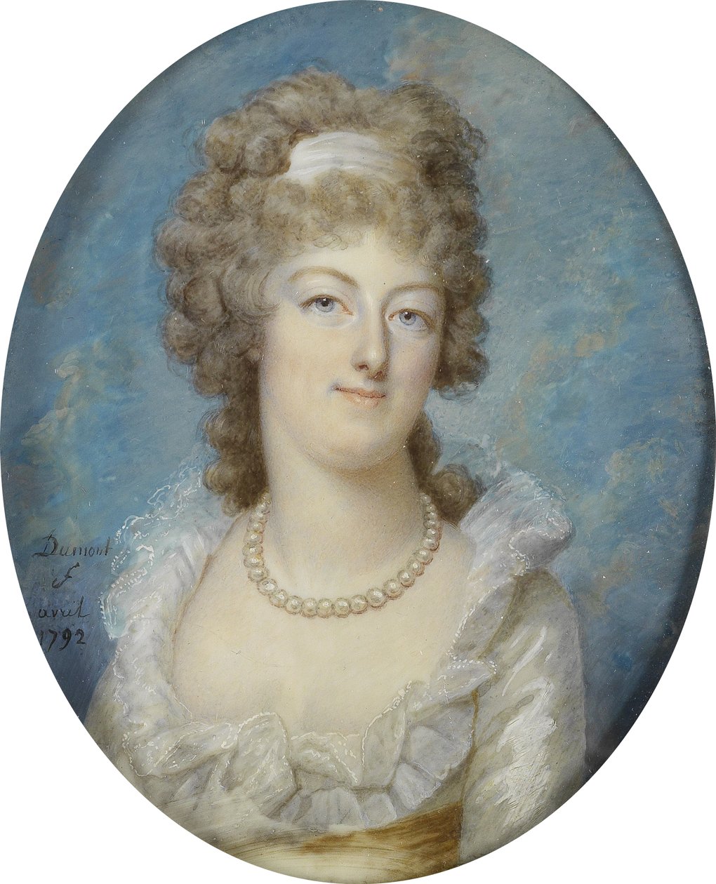 Retrato de Maria Antonieta de Francois Dumont
