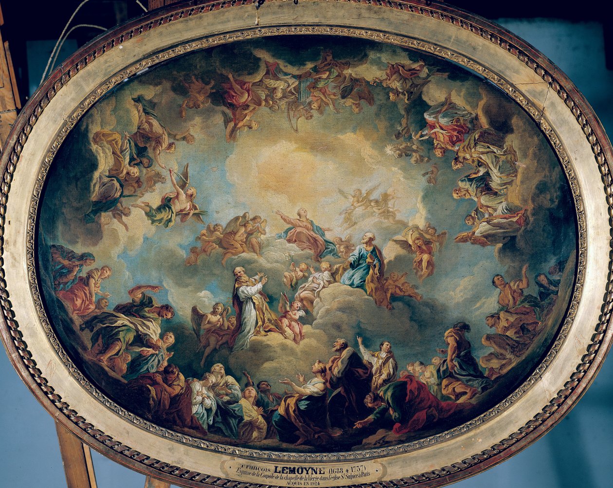 A glorificação da virgem, 1731 de François Lemoyne
