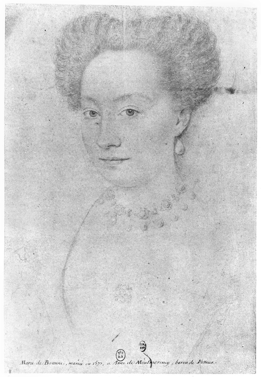 Françoise de Montmorency (n.1562), chamada "A bela Fosseuse" de François Quesnel