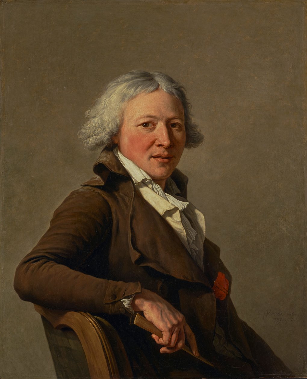 Retrato do escultor Philippe-Laurent Roland de François André Vincent