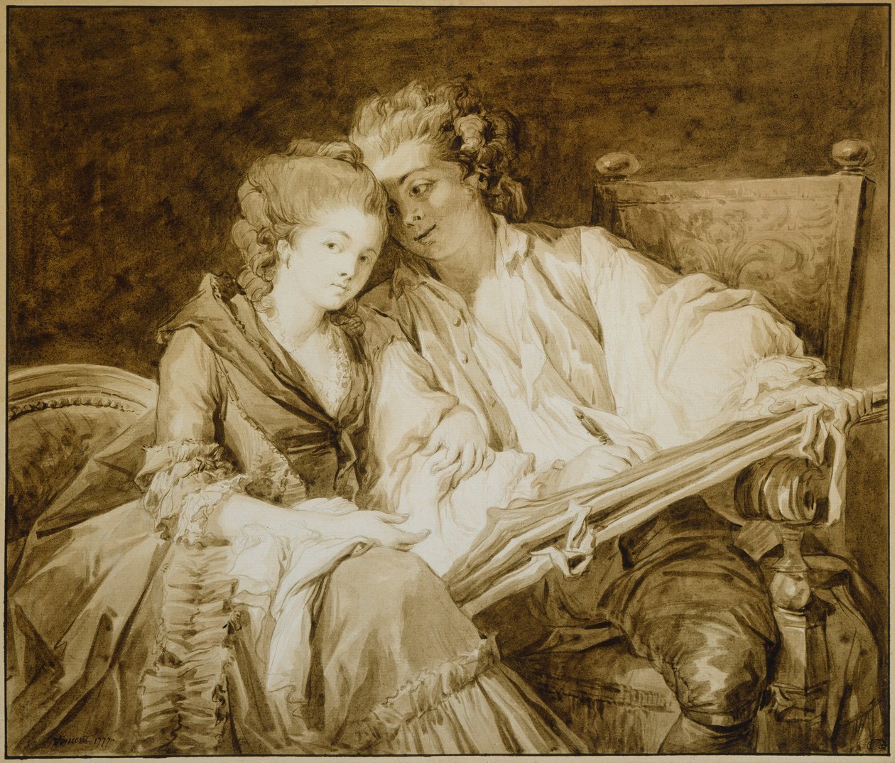 A lição de desenho de François André Vincent