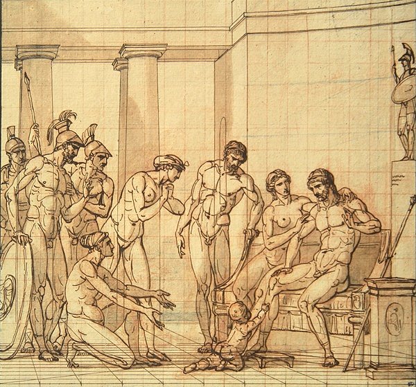 O Pirro Infantil antes de Glaucias de François André Vincent