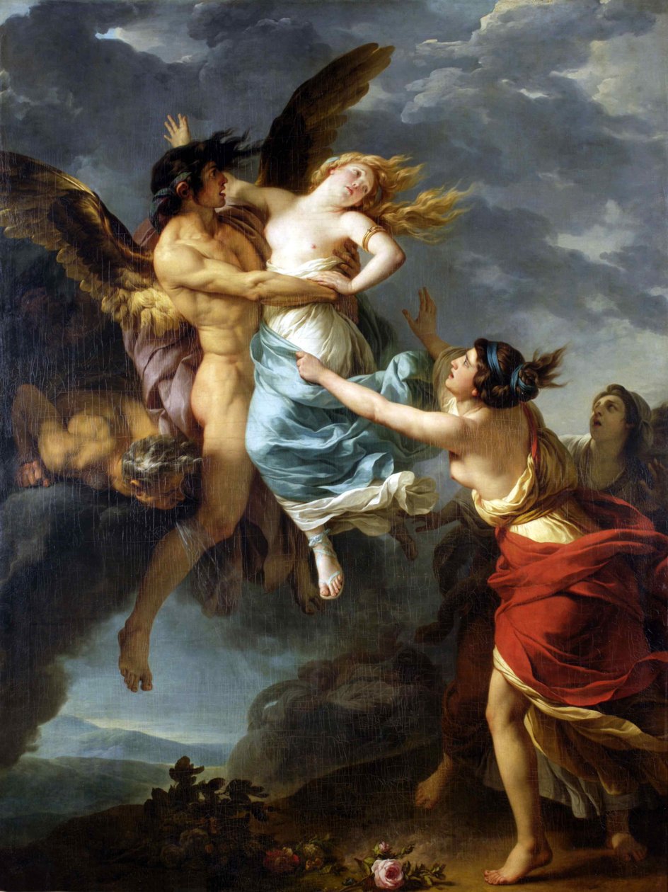 A violação de Orithyia, 1782. de François André Vincent