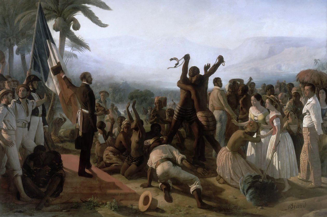 Proclamação da Abolição da Escravidão nas Colônias Francesas, 27 de abril de 1848 de François Auguste Biard