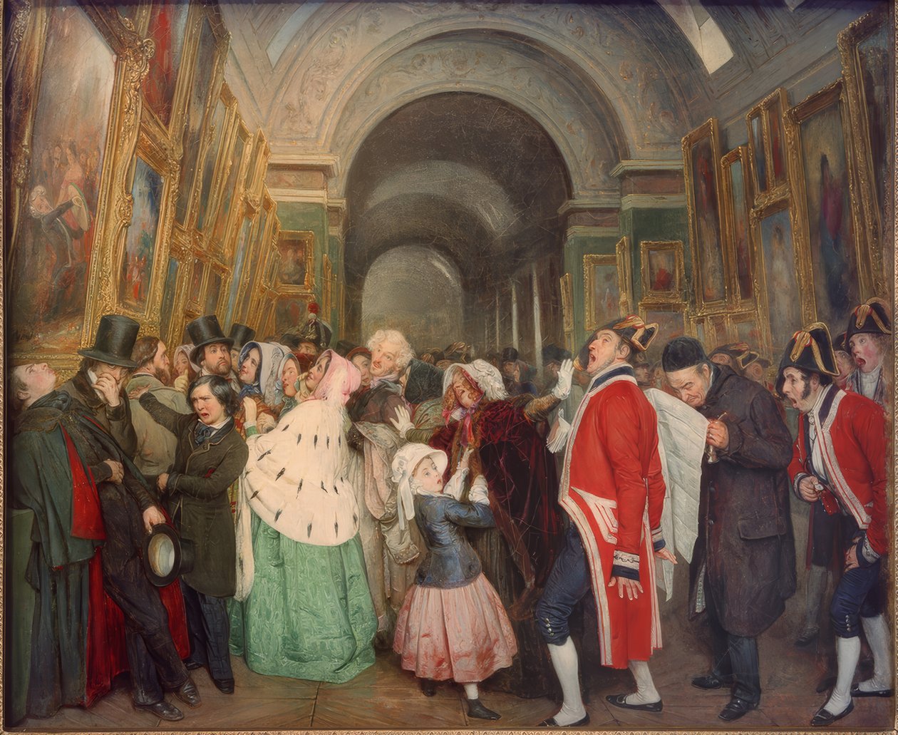Quatro horas, no Salão. (Encerramento do Salão Anual de Pintura de François Auguste Biard