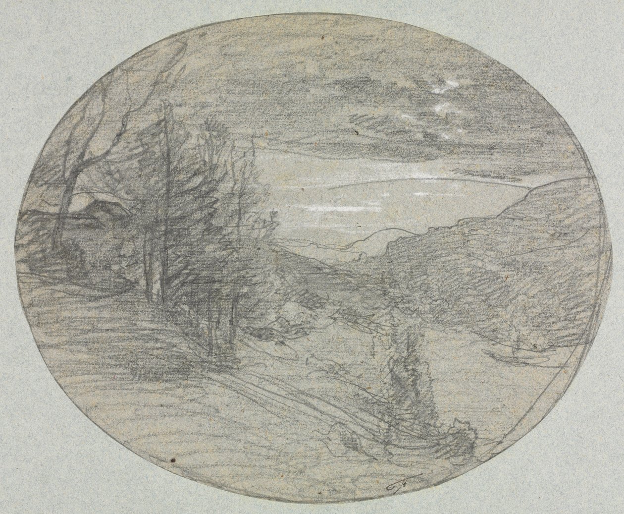 Paisagem de François Auguste Ravier