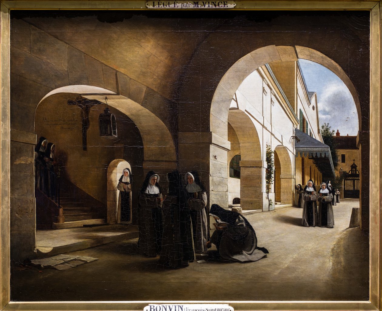 Ave Maria: interior do convento de Aramont de François Bonvin