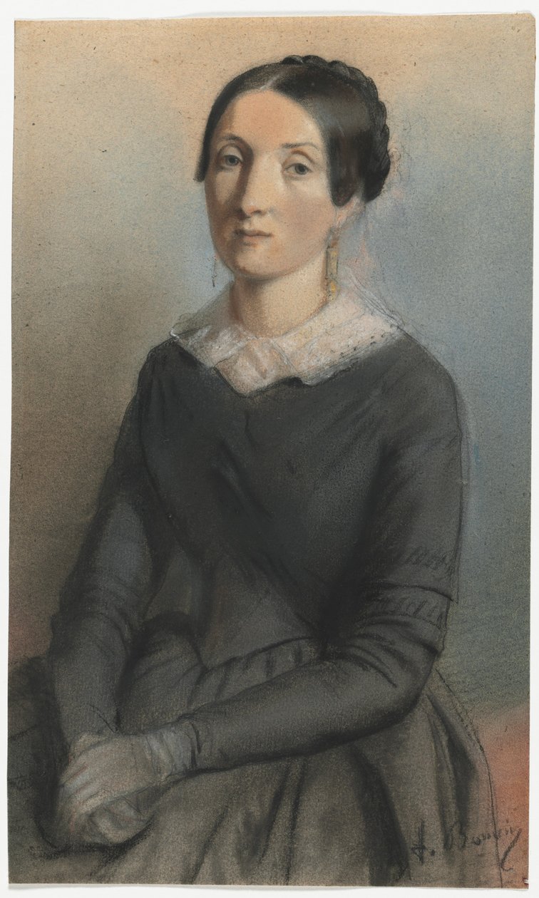 Retrato de uma mulher de François Bonvin