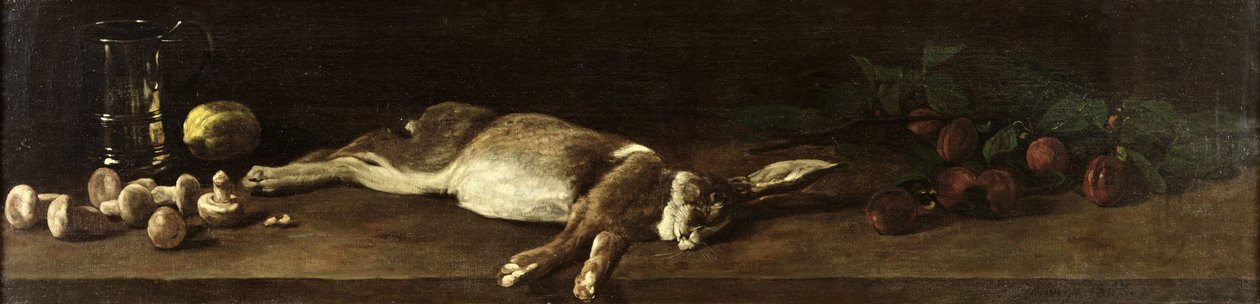 Ainda vida com uma lebre, 1863 de François Bonvin
