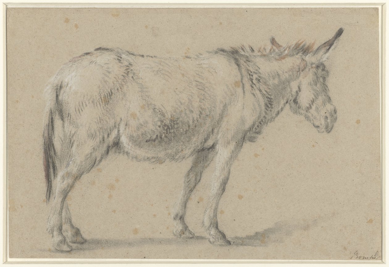 Burro em pé, à direita de François Boucher (possibly)