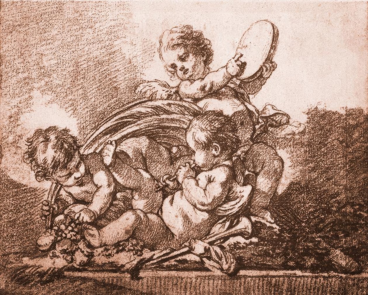 Alegoria do outono de François Boucher