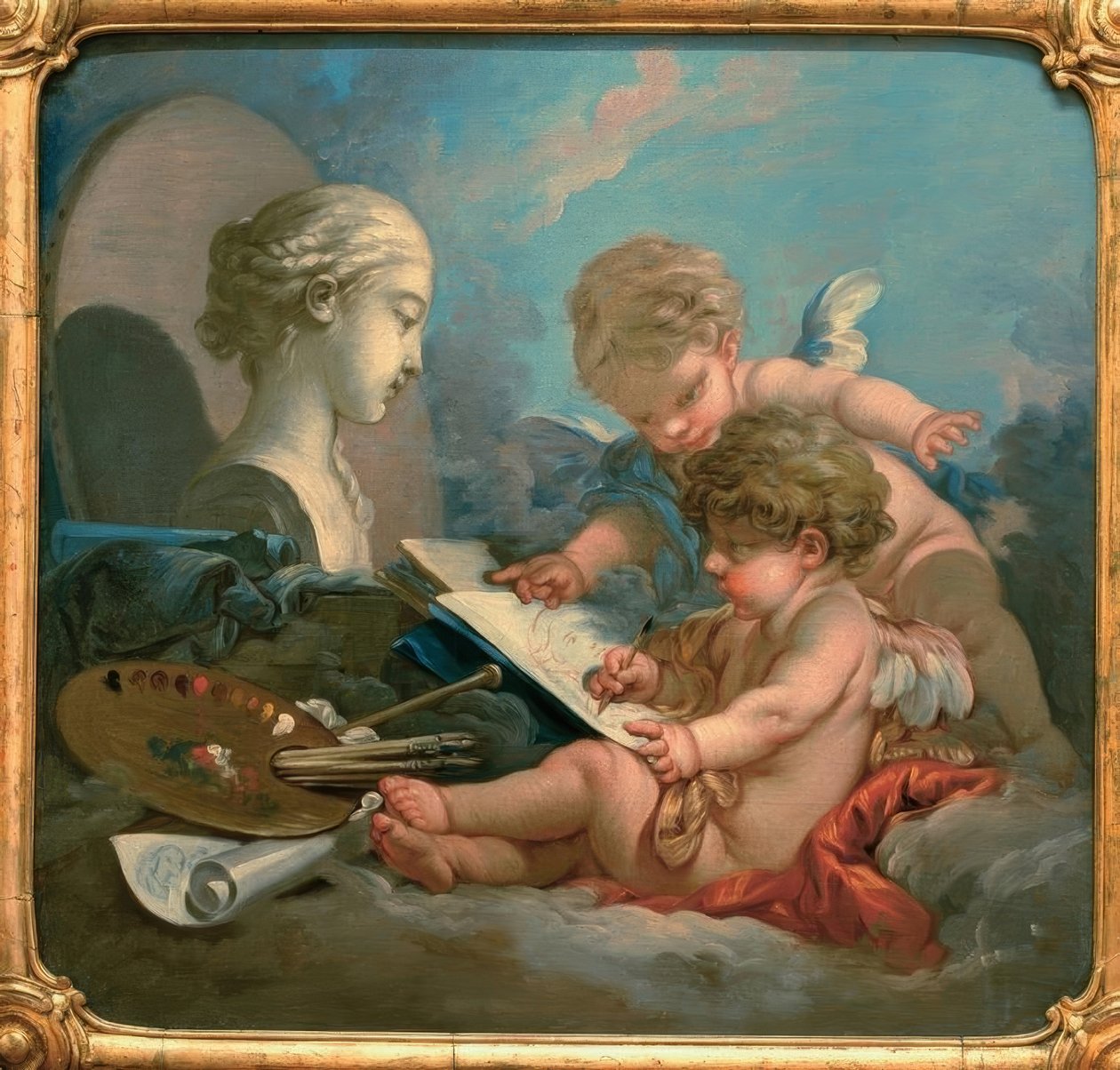 Alegoria da pintura de François Boucher