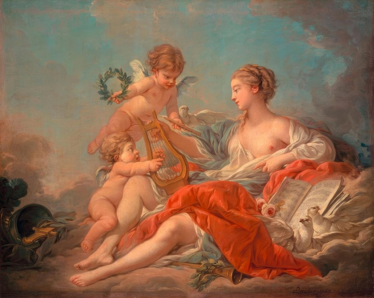 Alegoria da música de François Boucher