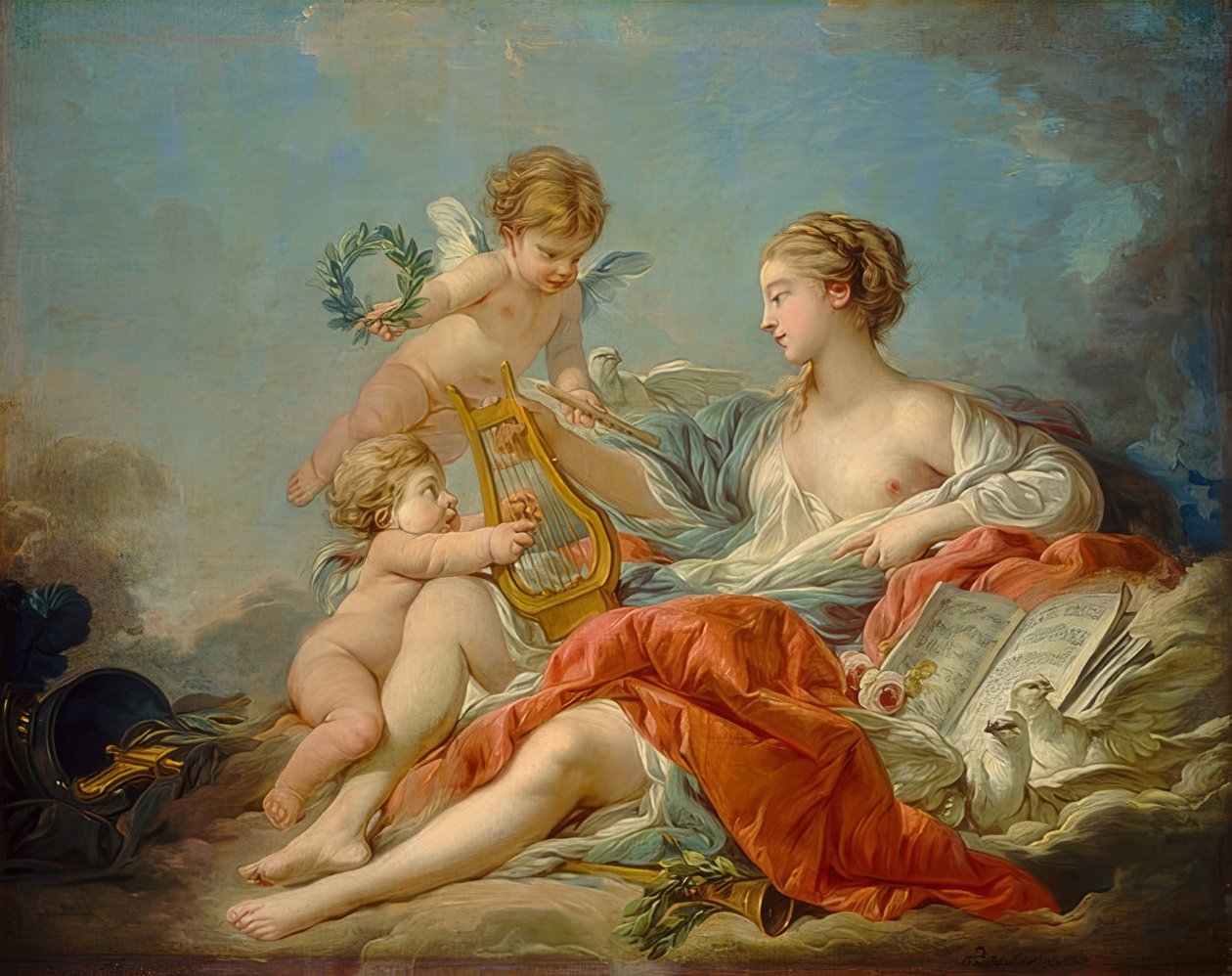 Alegoria da música. 1764 de François Boucher