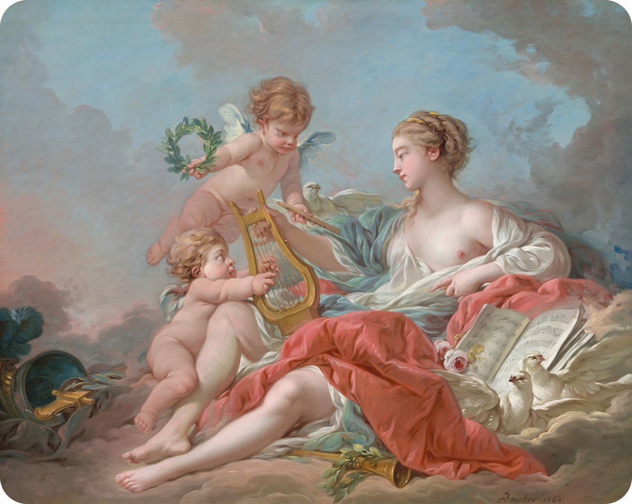 Alegoria da música de François Boucher