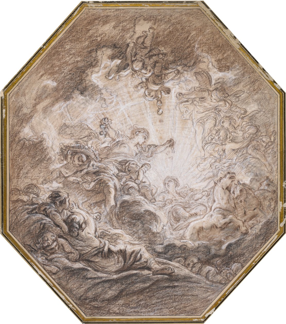 Aurora anunciando a chegada do sol da manhã de François Boucher