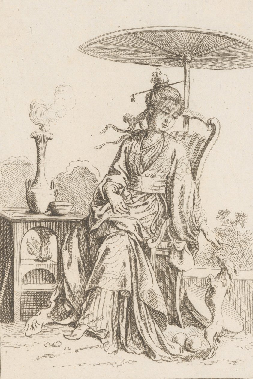 Senhora Chinesa, 1738-45. de François Boucher