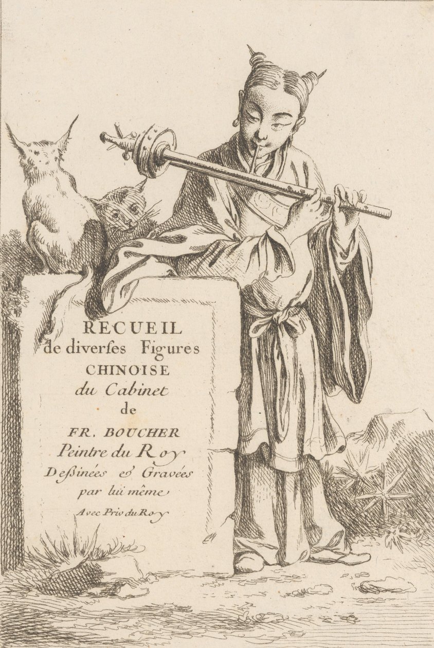 Coleção de Diversas Figuras Chinesas, 1738-45. de François Boucher