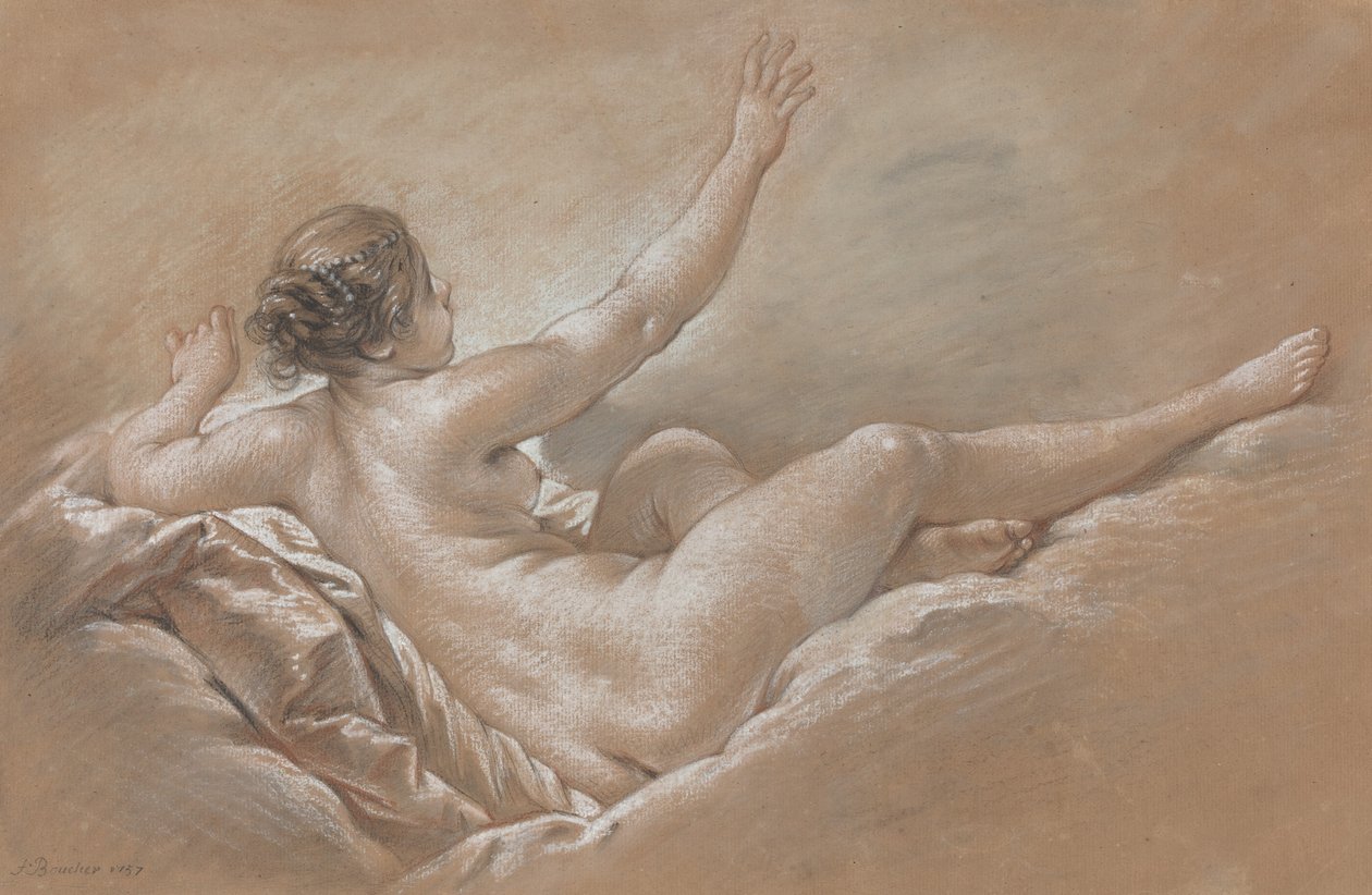 Danae Recebendo a Chuva Dourada de François Boucher