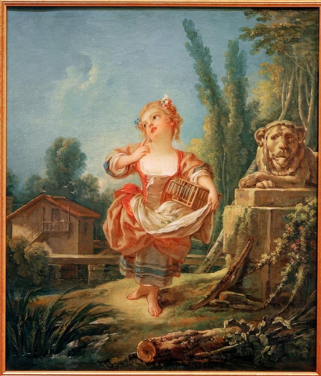 A garota com a gaiola de François Boucher