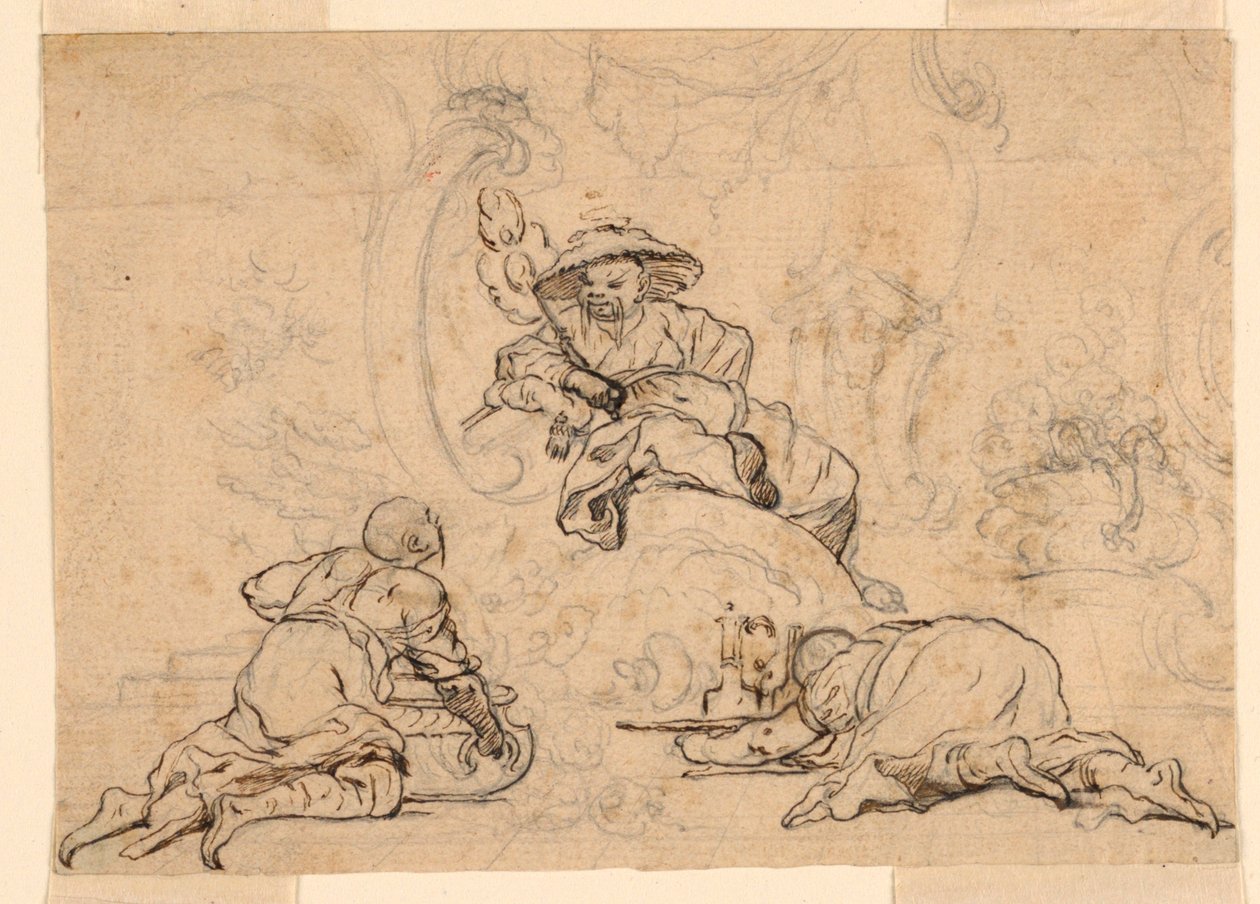 Desenhos para Ornamento Chinoiserie de François Boucher