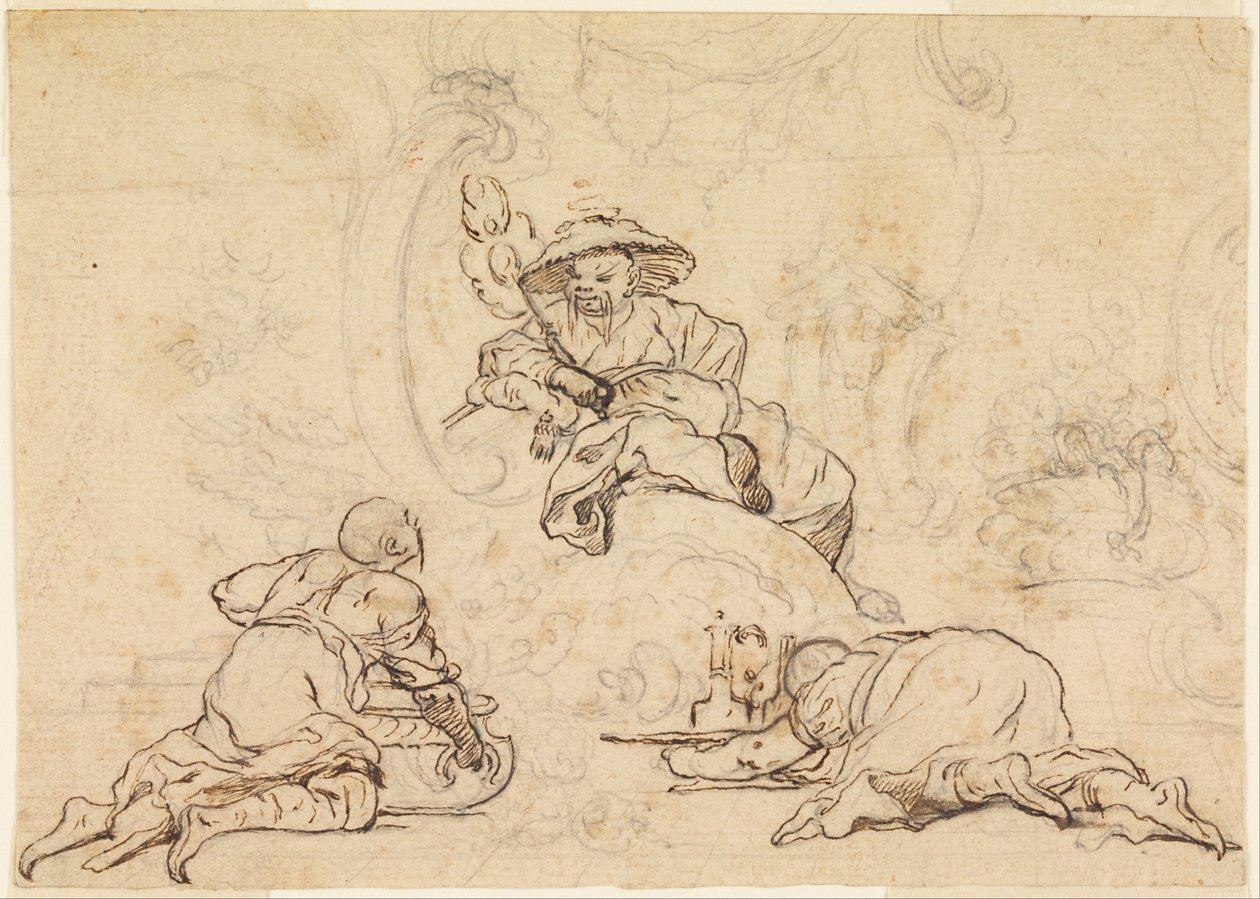 Projetos para o ornamento de Chinoiserie de François Boucher