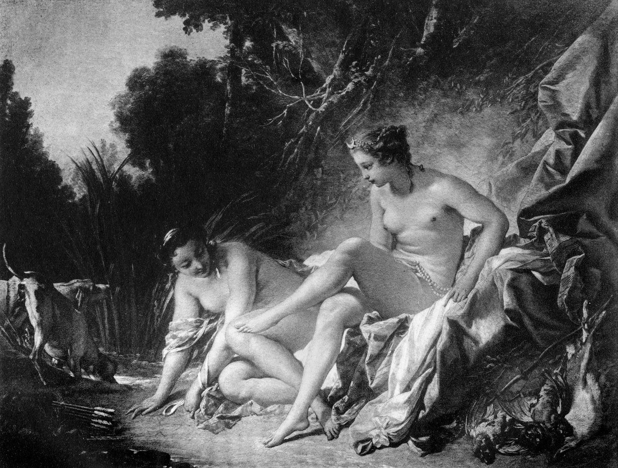 Diana saindo do banho, século XVIII, 1905. de François Boucher