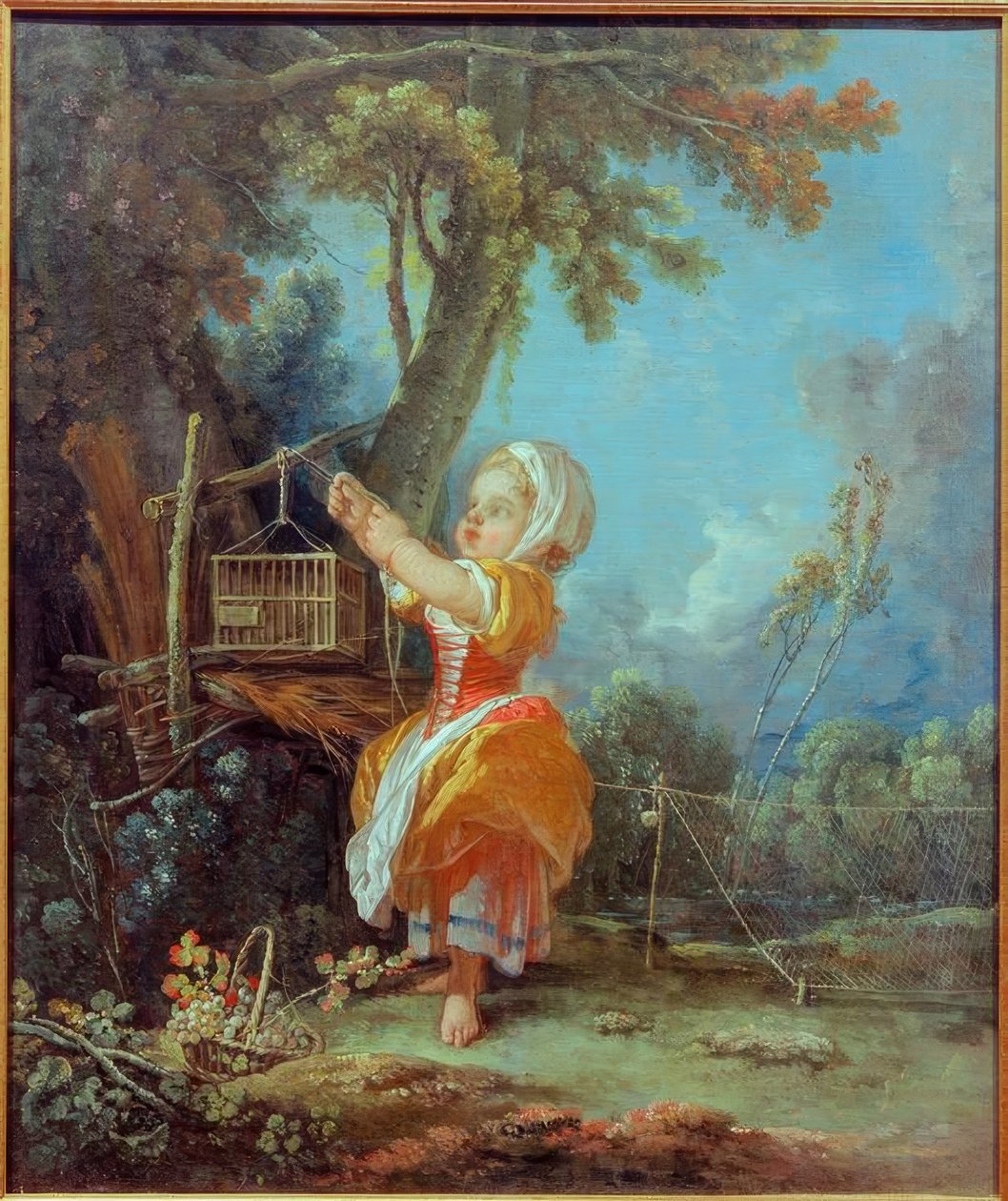 O apanhador de pássaros de François Boucher