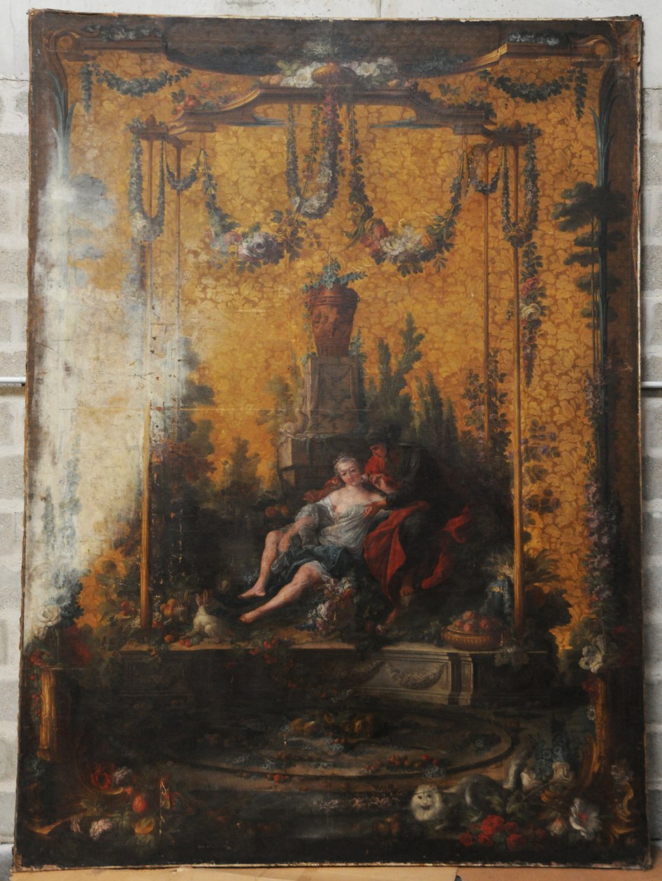 François BOUCHER, Maurice JACQUES - CARTÃO DE TAPISSERIE. VERTUMNE ET POMONE, GOB-20-001 de François Boucher