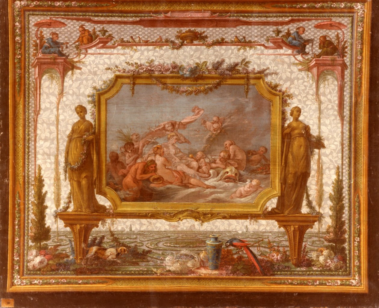 François BOUCHER, Maurice JACQUES - MODELO PARA TAPESTRY. Vénus sobre as águas, GOB-28-001 de François Boucher