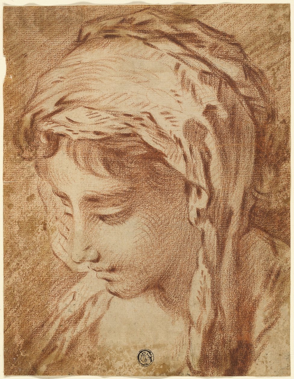 Cabeça de mulher de François Boucher