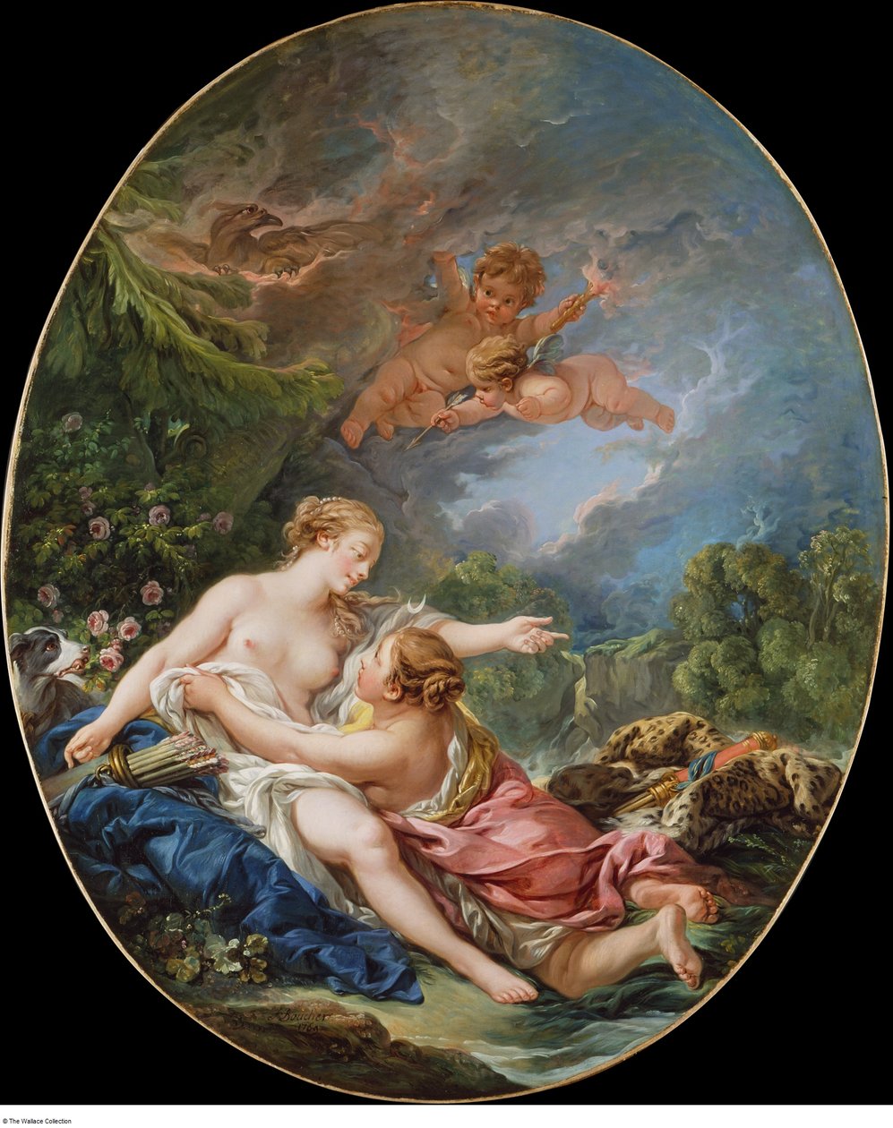 Júpiter e Calisto de François Boucher