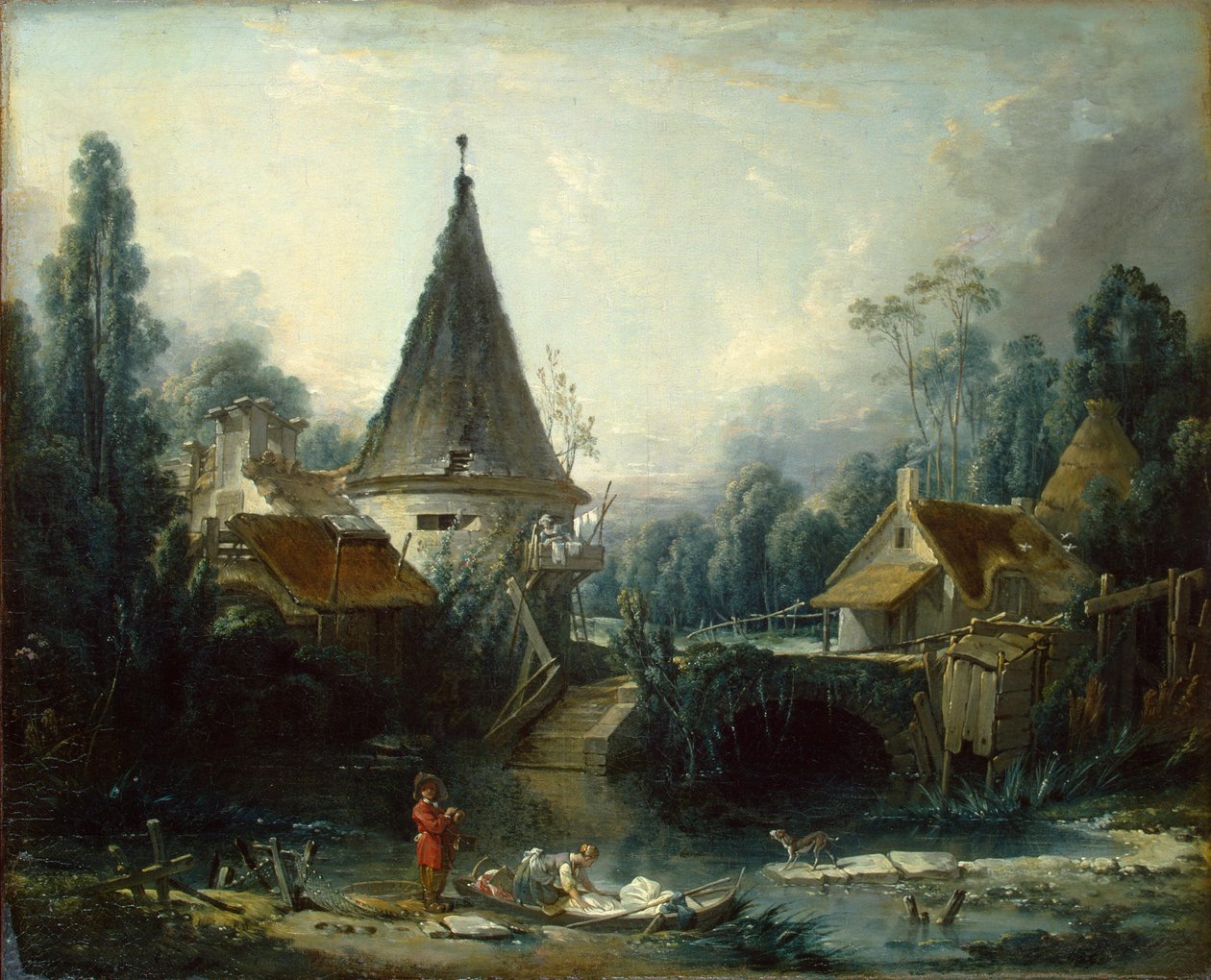Paisagem perto de Beauvais de François Boucher