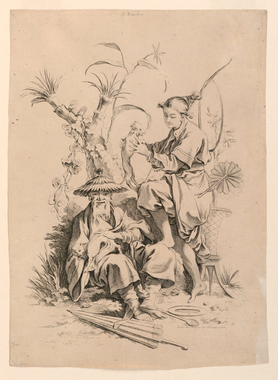 Le Toucher (Touch) da série Les Cinq Senses (Os Cinco Sentidos) de François Boucher