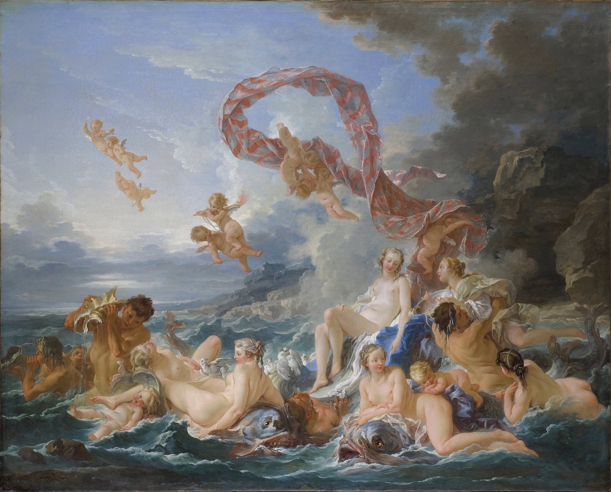 Le triomphe de Venus - Triumph of Venus - Boucher, François (1703-1770) - 1740 - Óleo sobre tela - 130x162 - Nationalmuseum Stockholm de François Boucher