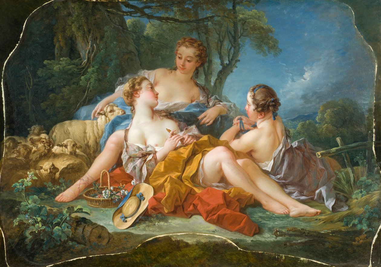 As Confissões Pastorais, c.1745 de François Boucher