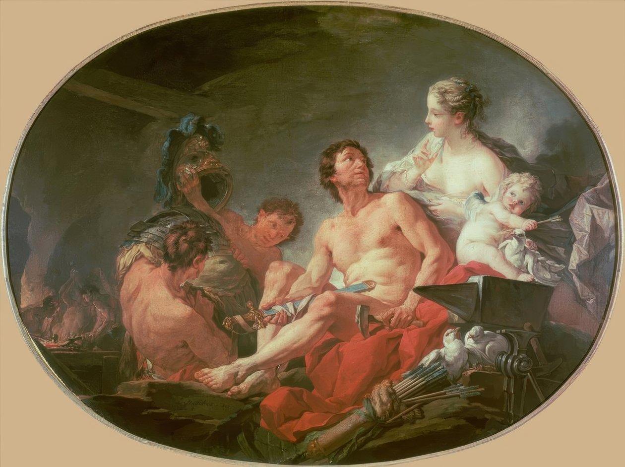As forjas de Vulcano de François Boucher