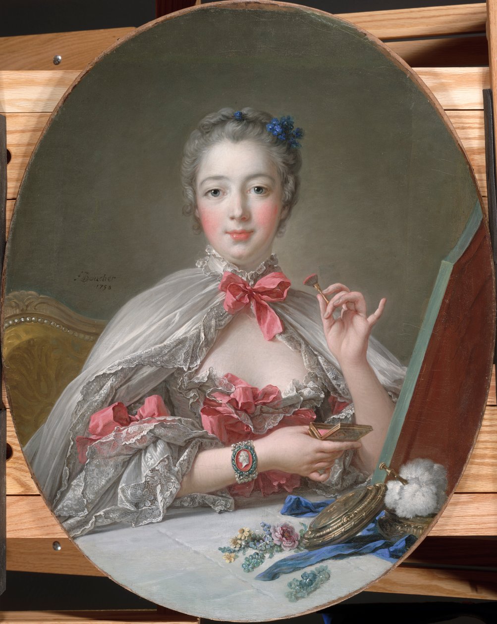 Madame de Pompadour no banheiro, c.1760 de François Boucher