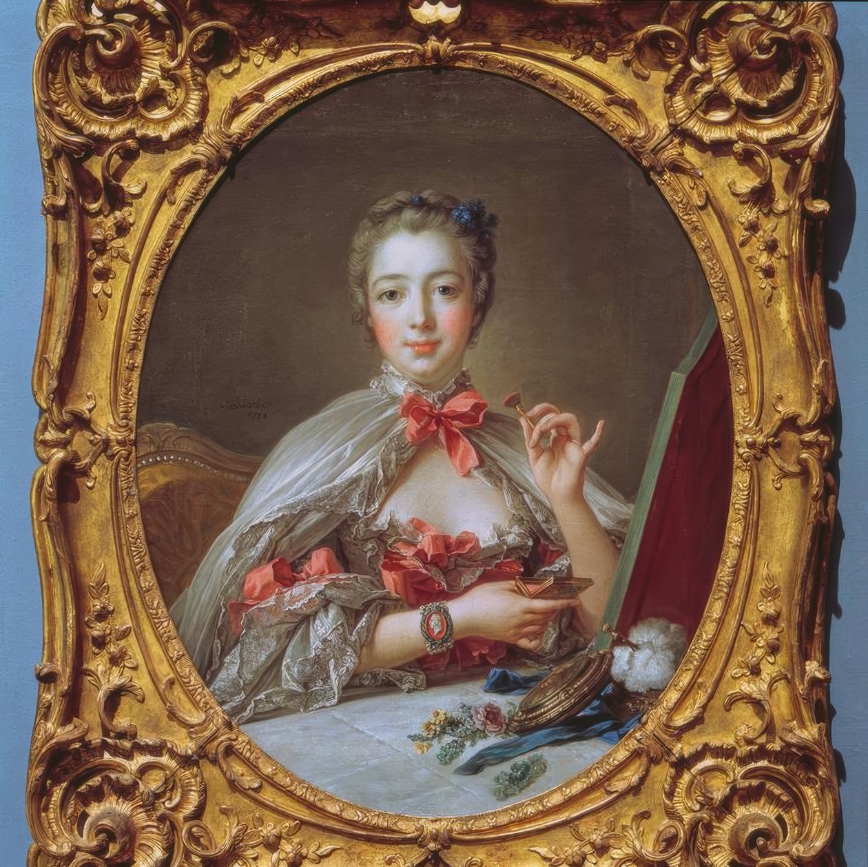 Madame de Pompadour bei der Toilette. de François Boucher