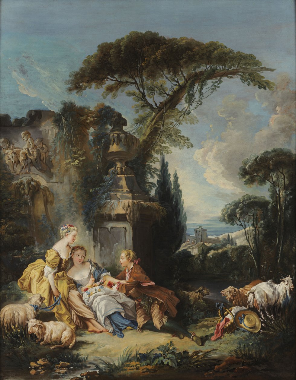 Cena pastoral de François Boucher