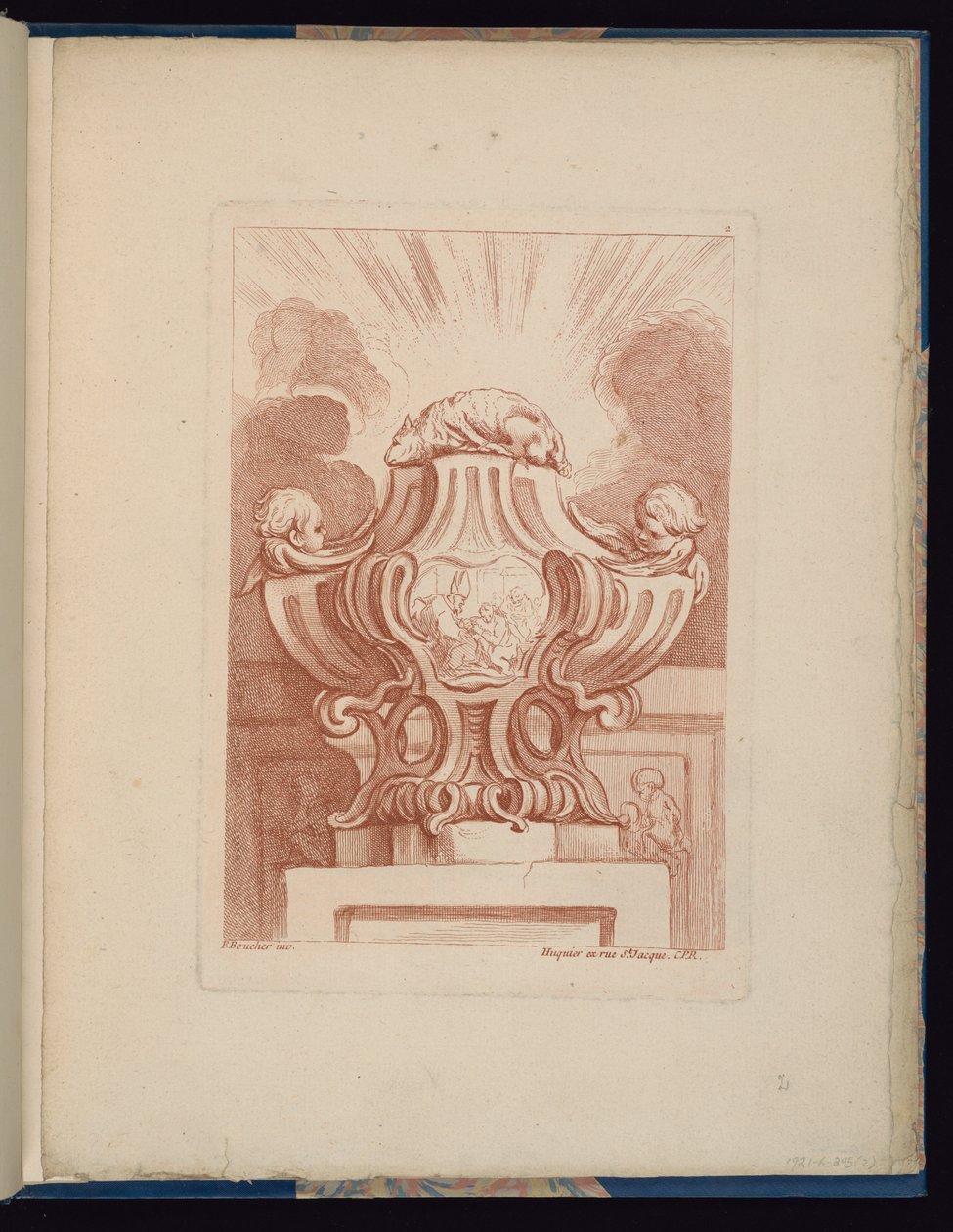 Placa 2, Livre de vasos (Livro de Vasos) de François Boucher