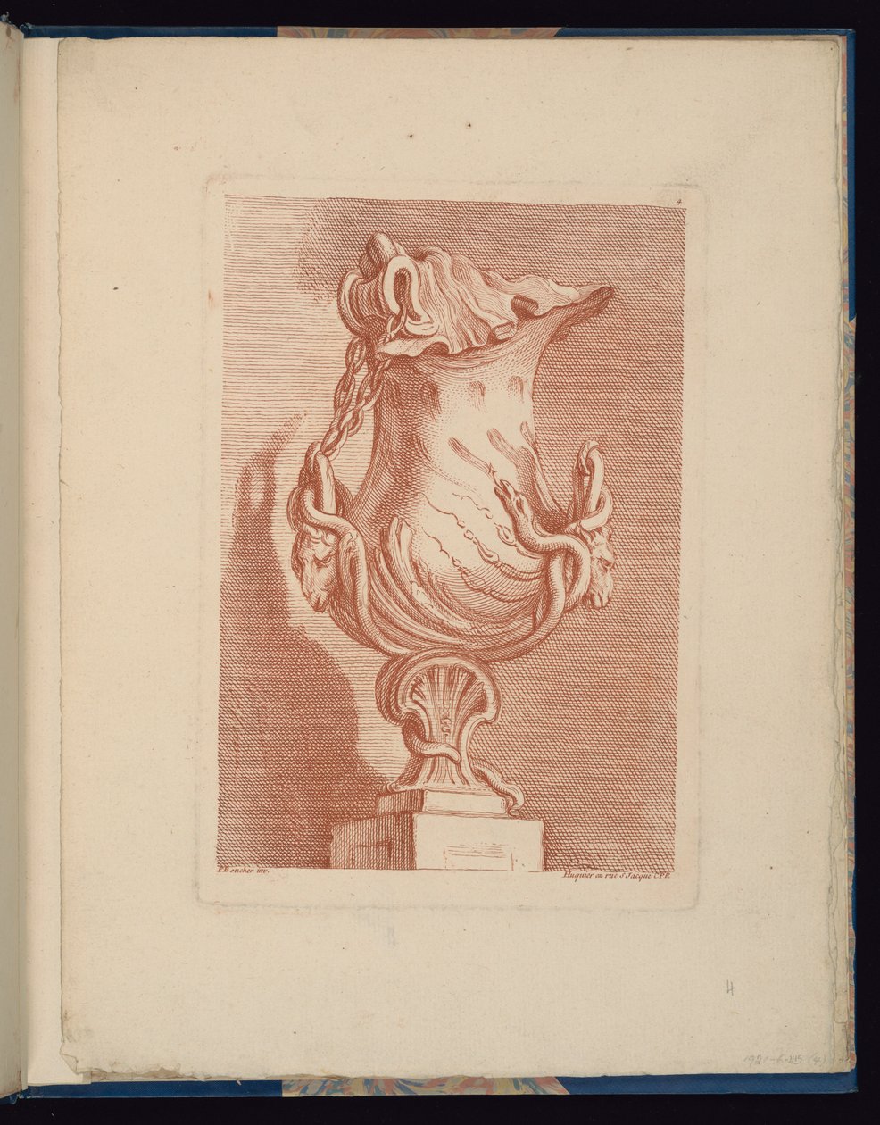 Placa 4, Livre de vasos de François Boucher